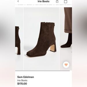 Sam Edelman Dark Brown Heeled Boots